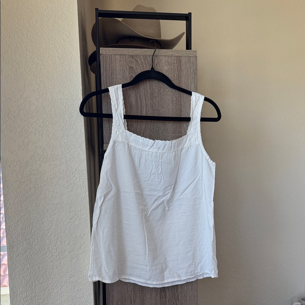 White Sleeveless Top